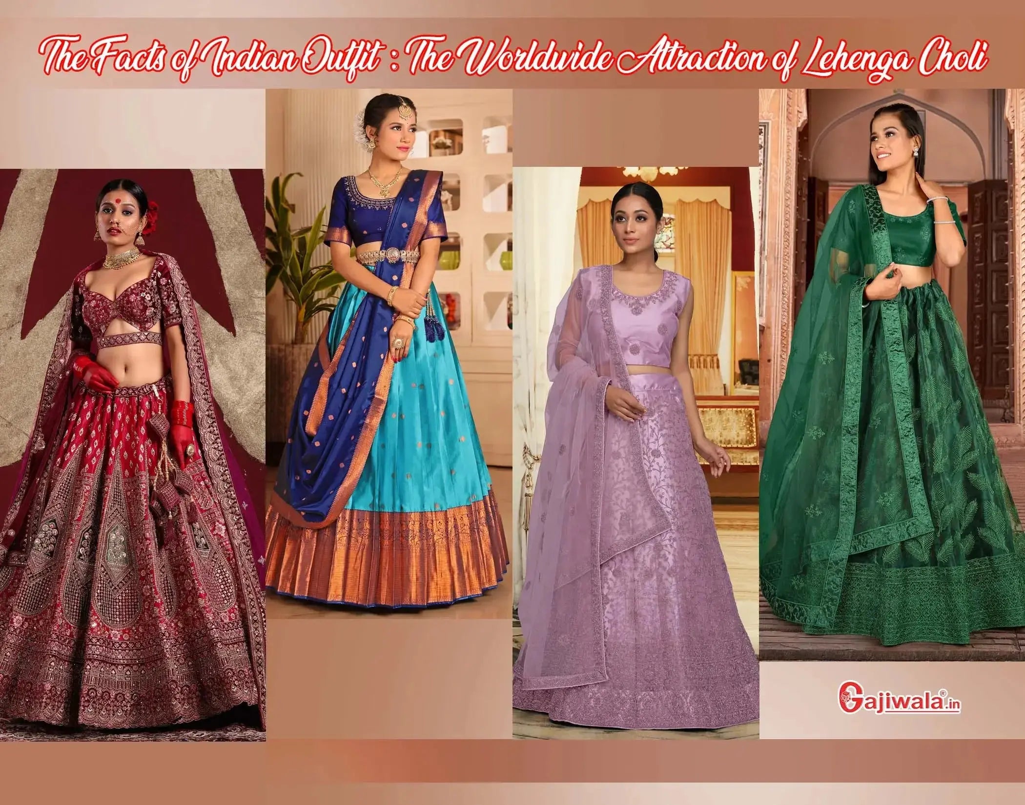 Beautiful Multicolored lehenga choli with dupatta