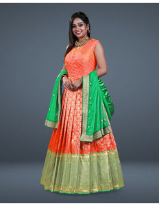 Gajari Banarasi Long Gown