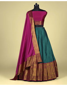 Rama Banarasi Silk Lehenga
