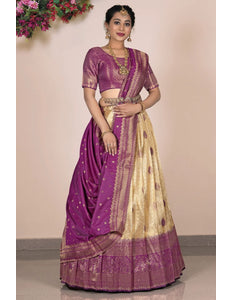 Chiku Traditional Banarasi Self Jacquard Lehenga Choli