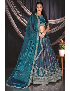 Rama Fendy Silk Lehenga Choli For Wedding Function