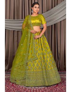 Lemon Latest Net Lehenga Choli For Women