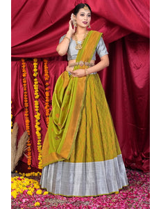 Liril Banarasi Pattu Lehenga Choli With Zari Work