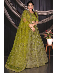 Liril Net Party wear Embroidered Lehenga Choli For Women