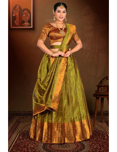 Liril Tissue Silk Zari Work Lehenga Choli For Women