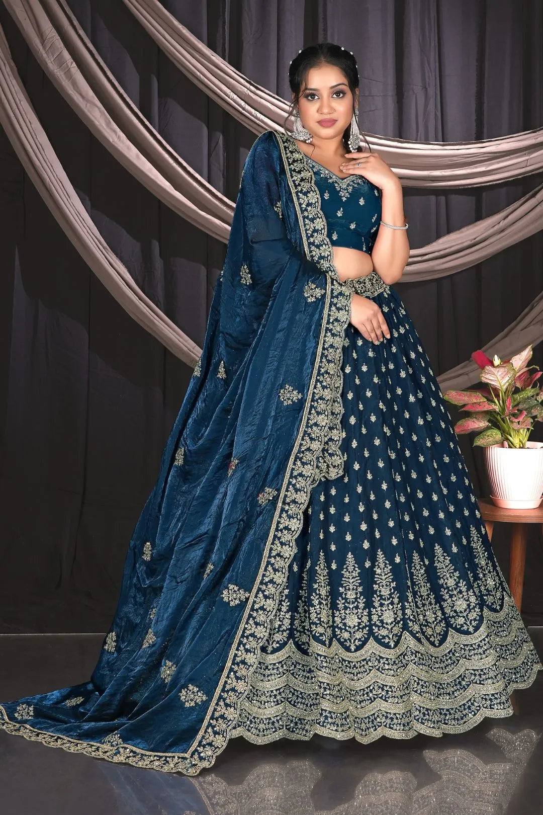 Morpich Fendy Semi Stitch Lehenga Choli For Women