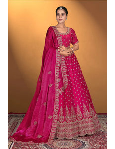 Pink Fendy Fabric Lehenga Choli For Women