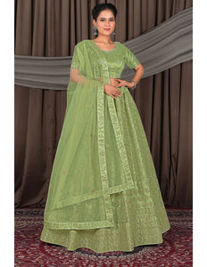 Pista Party wear Heavy designer Net Lehenga Choli
