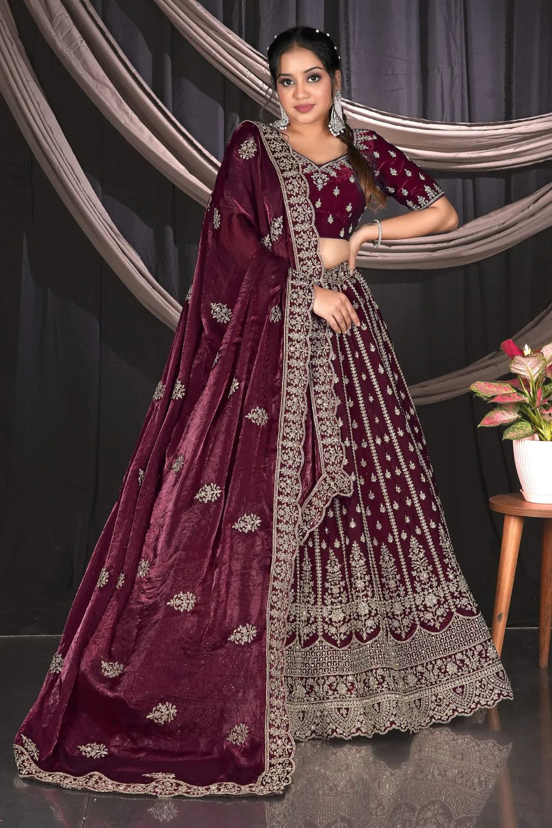 Purple Fendy Designer Lehenga Choli For Events