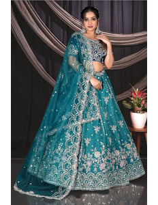 Rama Fendy Silk Embroidered Lehenga Choli For Women