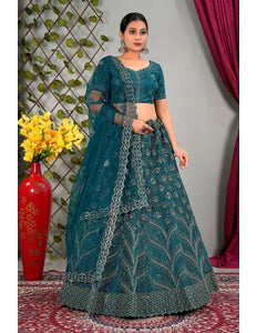 Rama Net Designer Chaniya Choli For Women