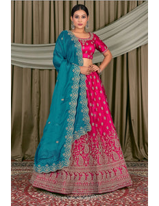 Rani Embroidered Bridesmaid Lehenga Choli In Net