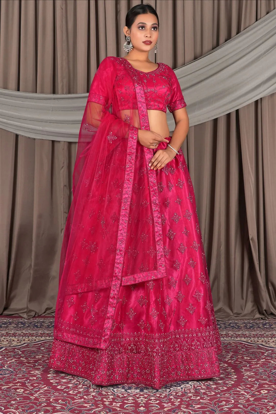 Rani Net Lehenga Designs For Wedding For Women