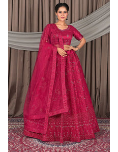 Rani Party Wear Net Lehenga Choli For Women