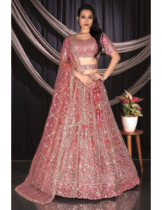 Gajari Embroidery Work Net Chaniya Choli For Women - Gajiwala