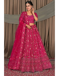 Rani Latest Party Wear Net Lehenga Choli - Gajiwala