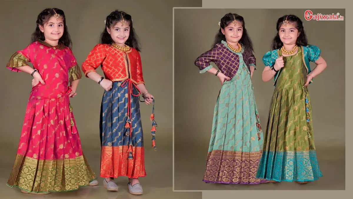 Kids Pattu Lehenga
