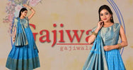 7 Latest Banarasi Silk Gown Designs for Girls - Gajiwala
