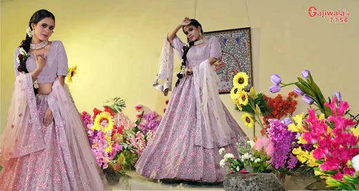 Partywear Net Lehenga Choli for a Timeless Look