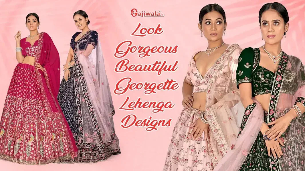 Look Gorgeous: Beautiful Georgette Lehenga Designs