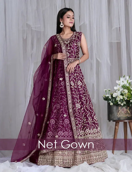 Net Gown - Gajiwala