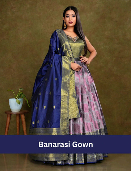 Banarasi Gown - Gajiwala