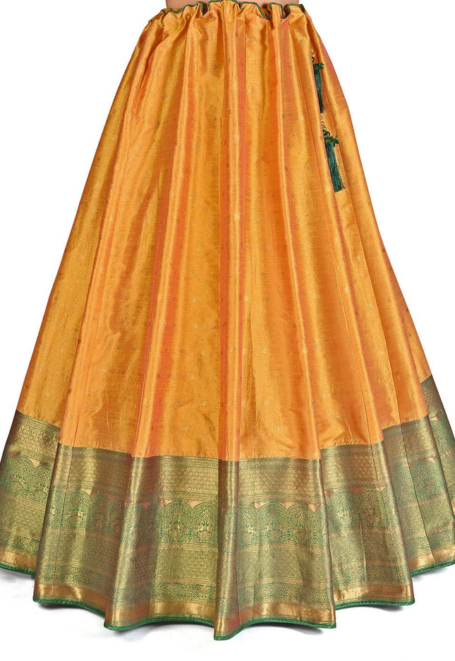 Gold Silk Weaving Lehenga
