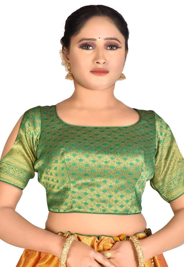 Gold Silk Weaving Lehenga