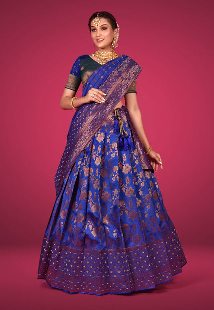 Blue Stylish Lehenga Choli