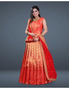 Gajari Banarasi Long Gown