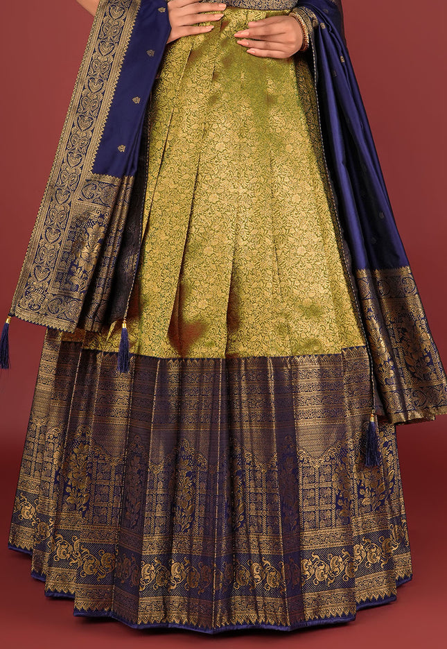 Mehendi Designer Banarasi Gown