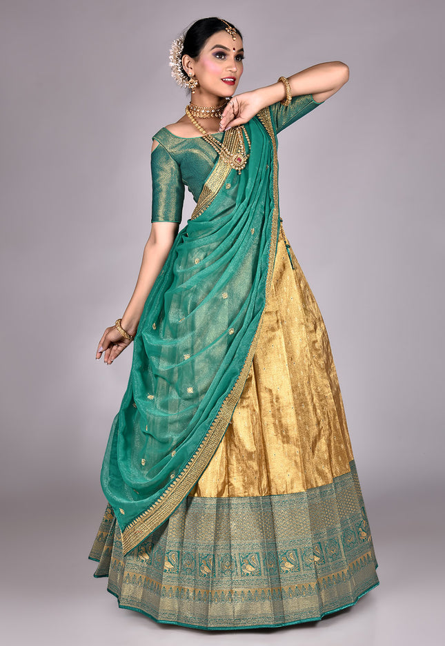 Rama Kanjivaram Pattu Lehenga