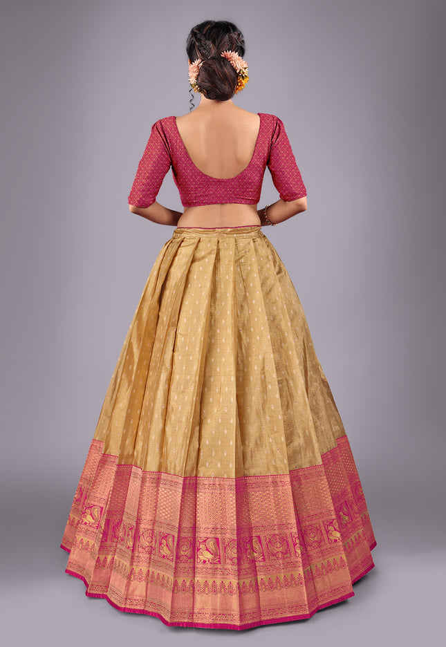 Rani Kanjivaram Pattu Lehenga