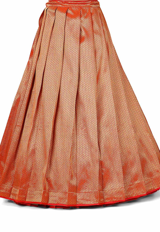 Red Banarasi Silk Lehenga 