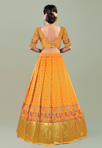 Orange Designer Lehenga Choli