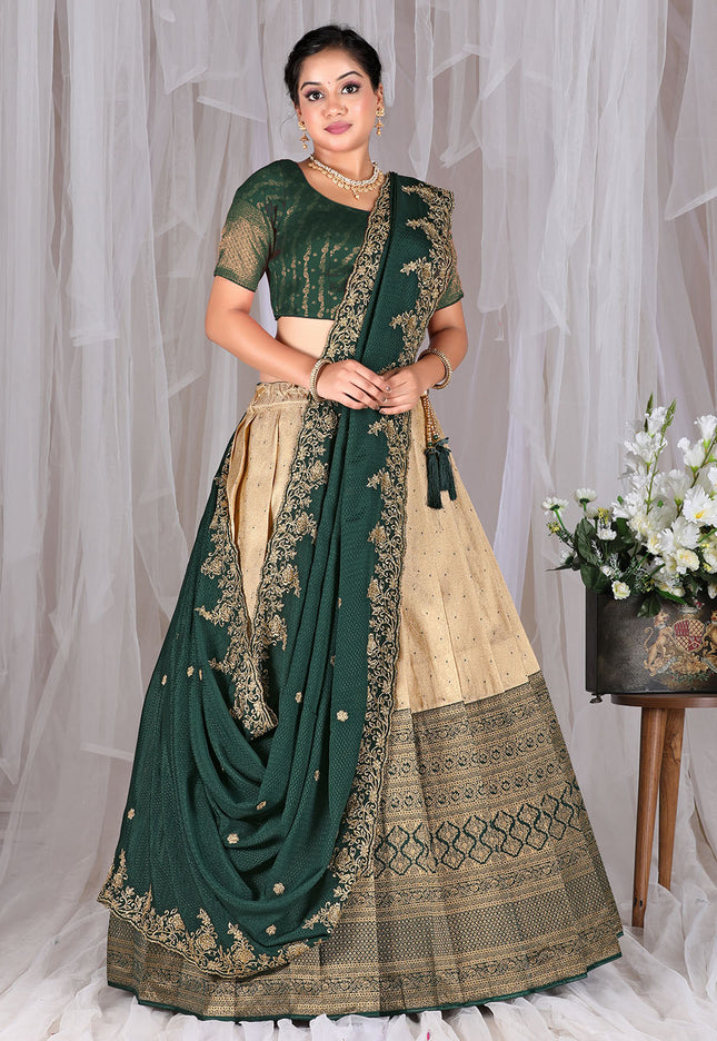 Chiku Latest Kanjivaram Lehenga 