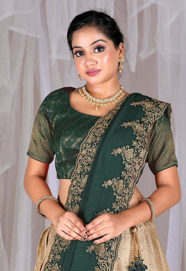 Chiku Latest Kanjivaram Lehenga 
