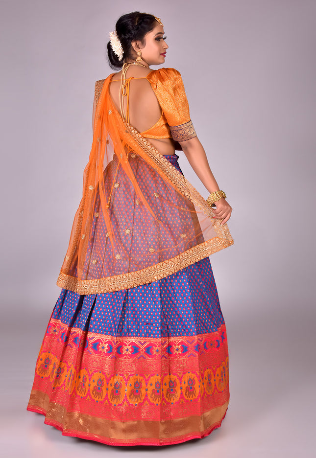 Firozi Banarasi Lehenga Choli