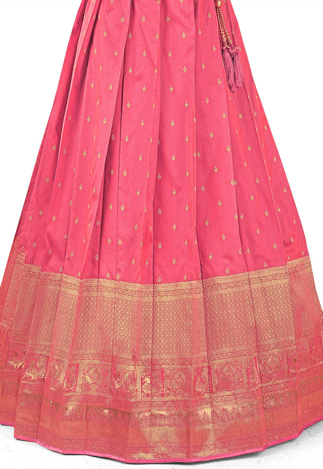 Gajari Banarasi Pattu Half Saree
