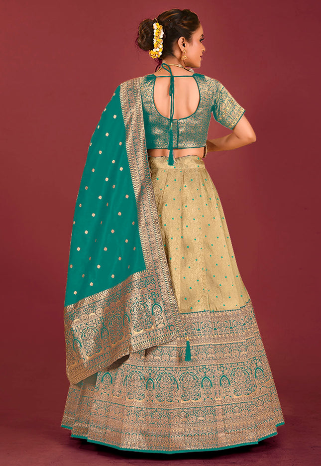 Rama Kanjivaram Pattu Half Saree