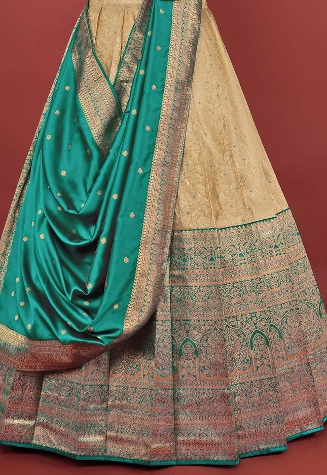 Rama Kanjivaram Pattu Half Saree