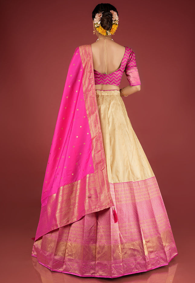 Rani Banarasi Pattu Half Saree