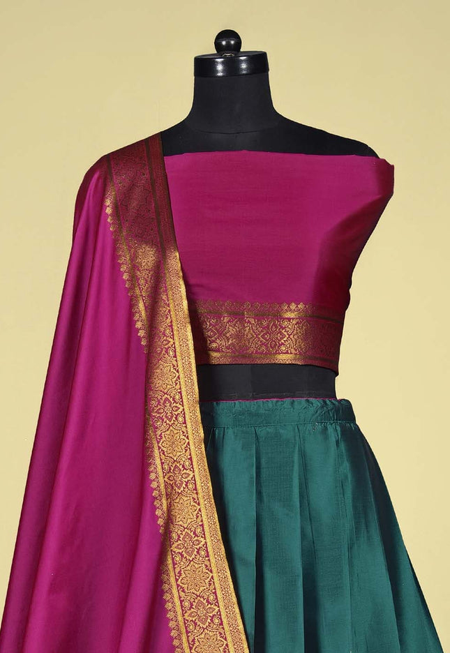 Rama Banarasi Silk Lehenga
