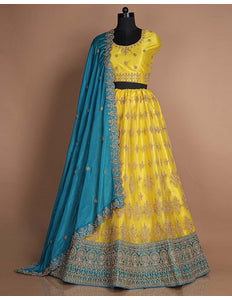 Lemon Latest Net Lehenga