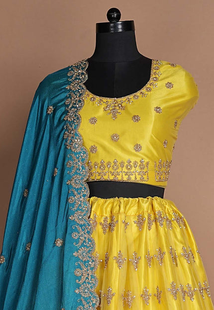 Lemon Latest Net Lehenga