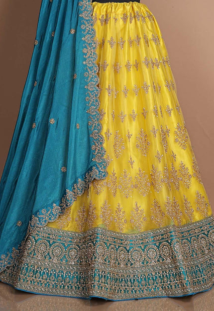 Lemon Latest Net Lehenga