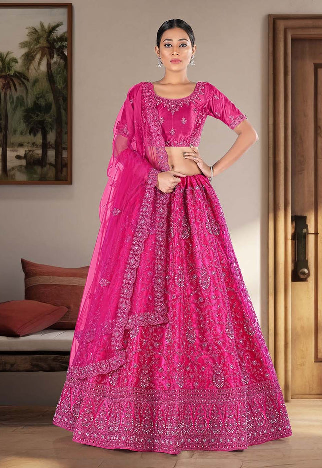 Rani Designer Net Lehenga