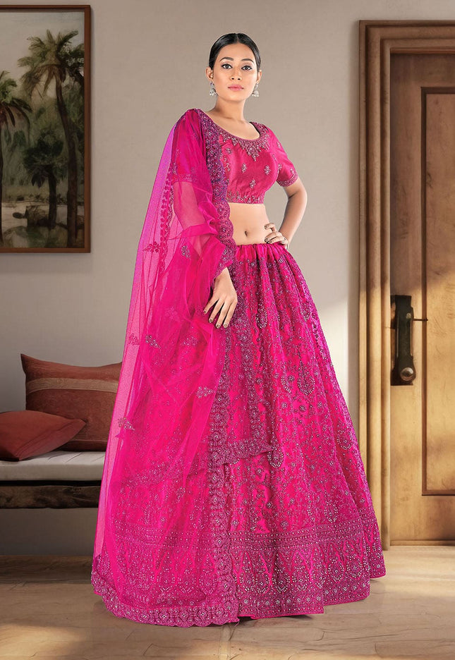 Rani Designer Net Lehenga
