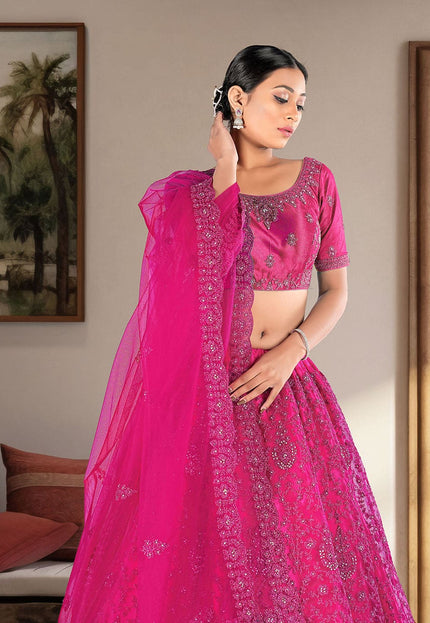 Rani Designer Net Lehenga