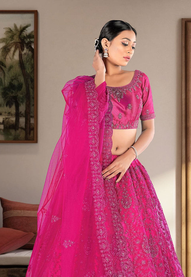 Rani Designer Net Lehenga